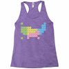 periodic table of america Racerback Tank