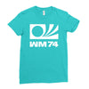 wm 74 germany world cup 1974 retro football Ladies Fitted T-Shirt