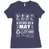 Born In May Ladies Fitted T-Shirt