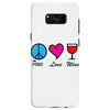 peace love wine Samsung Galaxy S8
