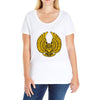 gold owl Ladies Curvy T-Shirt