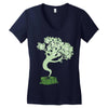 saw a ghost Women's V-Neck T-Shirt