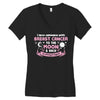 I Love Someone with Breast Cancer to The Moon and Back to Infinity Women's V-Neck T-Shirt