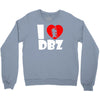 i love dbz  fun  super saiyajin piccolo vegeta dragonball son goku Crewneck Sweatshirt