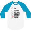 Lgbt Checklist 3/4 Sleeve Shirt