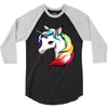 rainbow unicorn 3/4 Sleeve Shirt