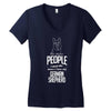 The More People I Meet The More I Love My German Shepherd Gifts Women's V-Neck T-Shirt