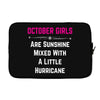 October Girls Laptop sleeve