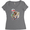 deadpool and superman Women's Triblend Scoop T-shirt