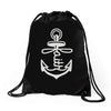 anchored faith (2) Drawstring Bags