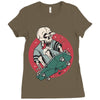 skullboarding Ladies Fitted T-Shirt