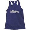 brooklyn city skyline silhouette Racerback Tank