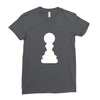 Chess King and Pawn Ladies Fitted T-Shirt