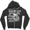 nobody ever got sick from smoking tyres Zipper Hoodie