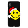 smiley face wears santa hat merry christmas iPhoneX