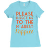 please direct me to the nearest puppies Ladies Fitted T-Shirt