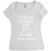 I Am Your Fathers Day Gift Mom Says You're Welcome Women's Triblend Scoop T-shirt