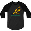 wallabies gold logo 3/4 Sleeve Shirt
