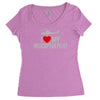 i' love my helicopter pilot Women's Triblend Scoop T-shirt