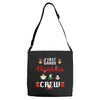 first grade christmas crew Adjustable Strap Totes