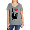 i love cock Ladies Curvy T-Shirt