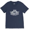 i have two titles aunt and godmother V-Neck Tee