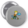 part time job   aquarium Pin-back button