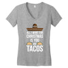 i love you and tacos Women's V-Neck T-Shirt