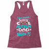 super cool autism dad Racerback Tank