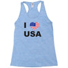 i love usa Racerback Tank