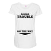 Double Trouble On The Way Maternity Scoop Neck T-shirt