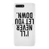 i'll never let you down iPhone 7 Plus Case