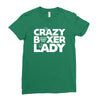 crazy boxer lady Ladies Fitted T-Shirt