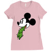 mickey puke Ladies Fitted T-Shirt