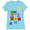 puzzled Ladies Fitted T-Shirt