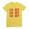 Camp Hitchhiking Ladies Fitted T-Shirt