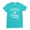 all i need is coffee sciossors Ladies Fitted T-Shirt