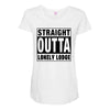straight outta lonely lodge Maternity Scoop Neck T-shirt