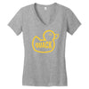 duck quack Women's V-Neck T-Shirt