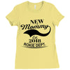 New Mommy 2018 Rokie Dept. Ladies Fitted T-Shirt