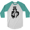 uncle sam 3/4 Sleeve Shirt