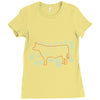 an exhaustive guide to cuts of meat Ladies Fitted T-Shirt