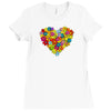 color flower Ladies Fitted T-Shirt