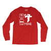 eat sleep mine funny Long Sleeve Shirts