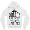queens are born in january (2) Zipper Hoodie