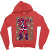 santa claus dabbing Zipper Hoodie