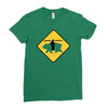 bear shark Ladies Fitted T-Shirt