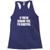 i'm beautiful Racerback Tank