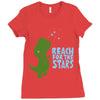 reach for the stars Ladies Fitted T-Shirt