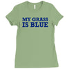 blue grass t shirt country music shirt cool tshirt harmonica banjo shi Ladies Fitted T-Shirt